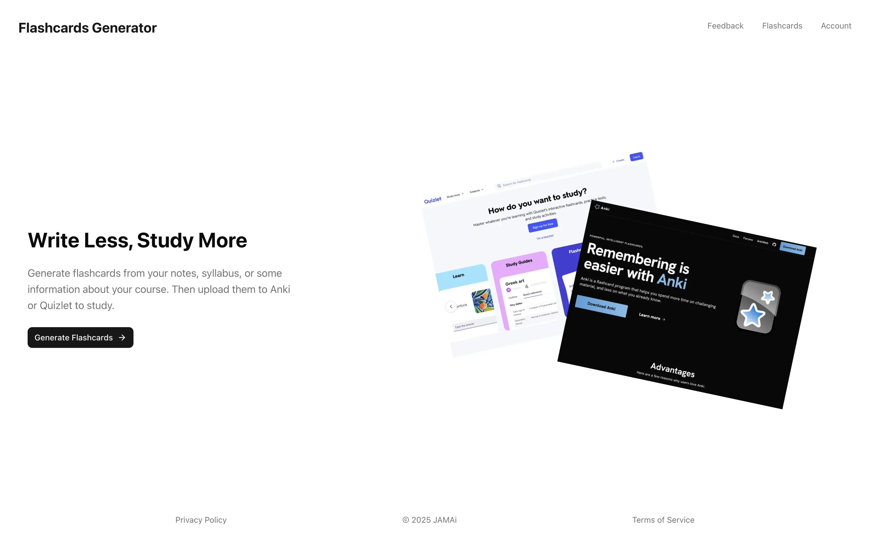 Flashcards Site